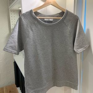 Everlane Shortsleeved Sweatshirt, Gray, S